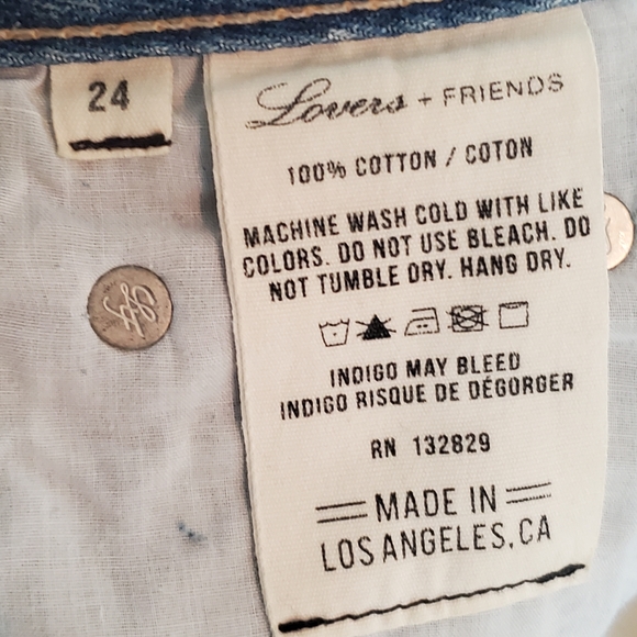 Lovers + Friends Distressed Denim Shorts. - Picture 10 of 12